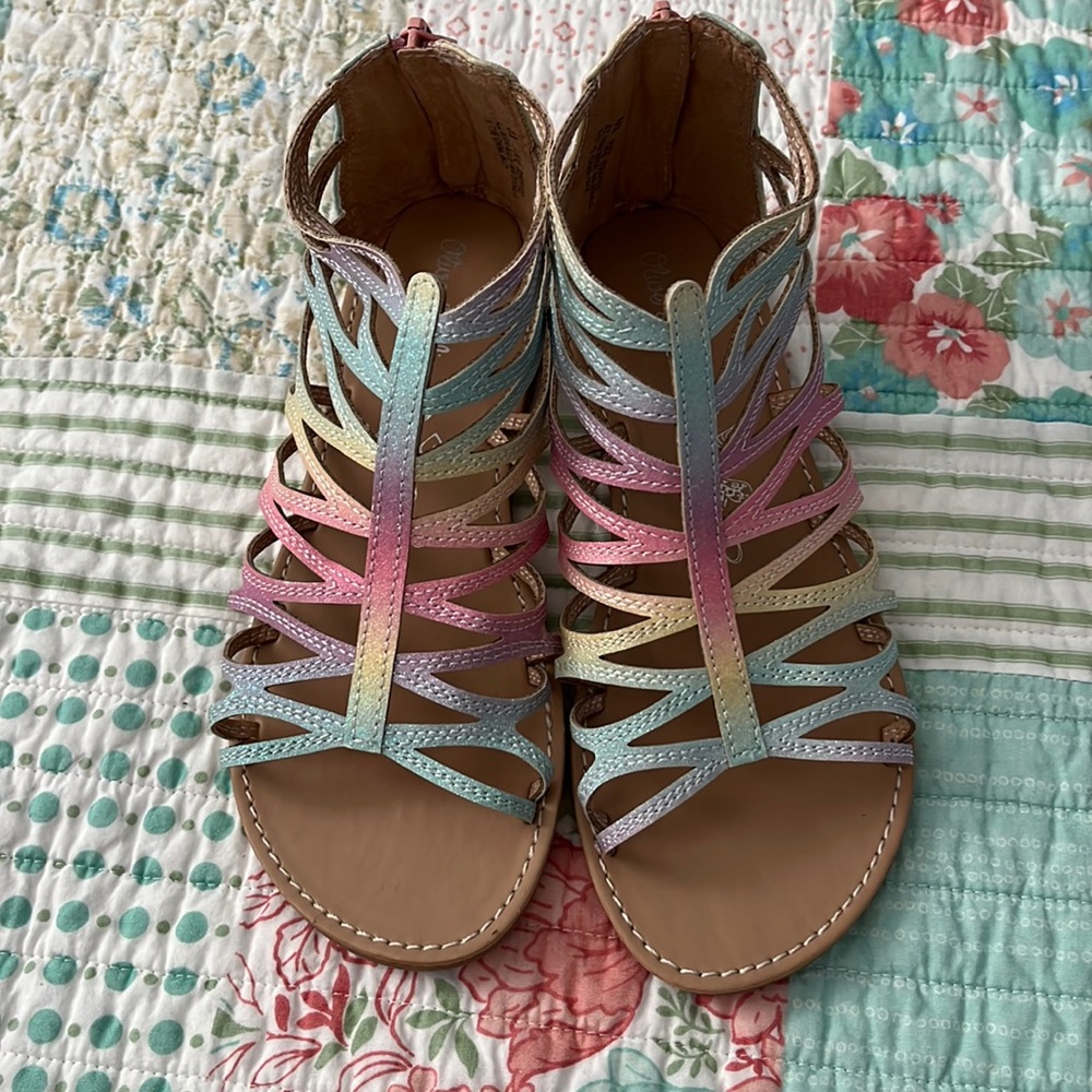 NWOT Olive & Edie Girls Gladiator Sandals